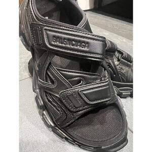 Balenciaga Track Sandals in Black – Size 39 (US 9) – Barely Worn